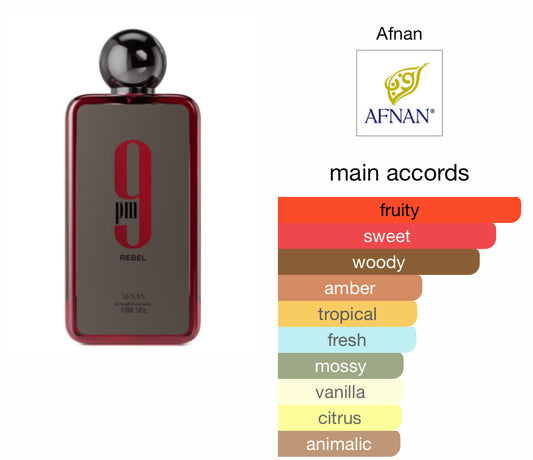 Afnan 9pm Rebel Samples 1ml - 10ml